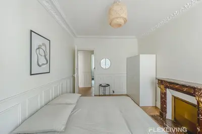 Un ou plusieurs lits dans un hébergement de l'établissement Flexliving - whole house - Hoche