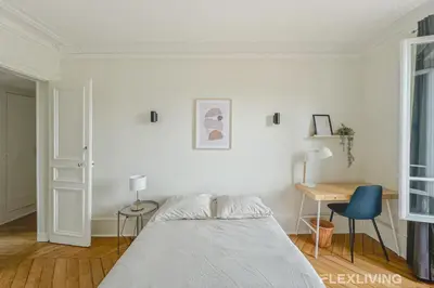 Un ou plusieurs lits dans un hébergement de l'établissement Flexliving - whole house - Gabriel Peri