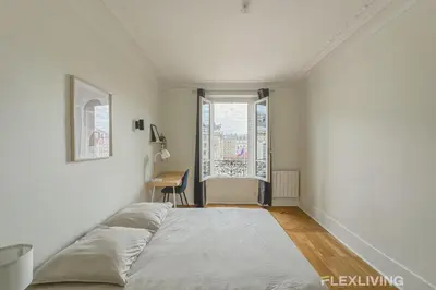 Un ou plusieurs lits dans un hébergement de l'établissement Flexliving - whole house - Gabriel Peri