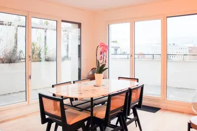Balcon ou terrasse dans l'établissement Spacious 3 Bedrooms with Terrace Saint Ouen