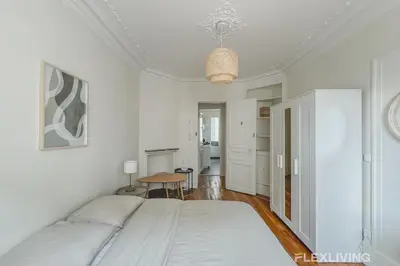 Un ou plusieurs lits dans un hébergement de l'établissement Flexliving - whole house - Gabriel Peri