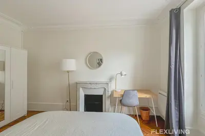 Un ou plusieurs lits dans un hébergement de l'établissement Flexliving - whole house - Gabriel Peri