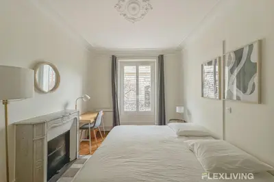 Un ou plusieurs lits dans un hébergement de l'établissement Flexliving - whole house - Gabriel Peri