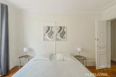 Un ou plusieurs lits dans un hébergement de l'établissement Flexliving - whole house - Gabriel Peri