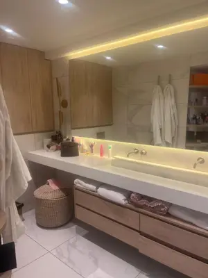 Salle de bains dans l'établissement Villamelina