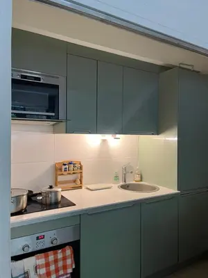 Cuisine ou kitchenette dans l'établissement Small Cosy Studio in Paris