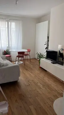 Coin salon dans l'établissement Appartment T2 Asnières Gare