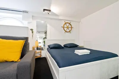 Un ou plusieurs lits dans un hébergement de l'établissement Superb Apartment Quartier Bonne Nouvelle Free Netflix