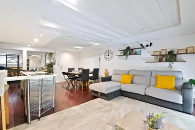 Coin salon dans l'établissement Superb Apartment Quartier Bonne Nouvelle Free Netflix
