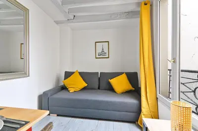 Plan de l'établissement Élégant Studio Appartement Quartier Ile Saint Louis Free Netflix