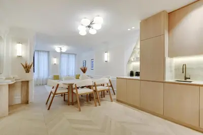 Cuisine ou kitchenette dans l'établissement Pick A Flat's apartment in Opéra- Rue Lafitte