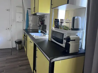 Cuisine ou kitchenette dans l'établissement Paris Saint-Paul