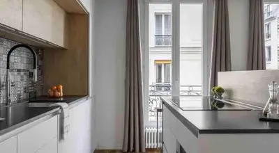 Cuisine ou kitchenette dans l'établissement Paris Cozy Apartment 15th Dist- EIFFEL TOUR