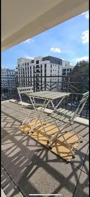 Balcon ou terrasse dans l'établissement Le Central - Bel appartement lumineux proche Paris