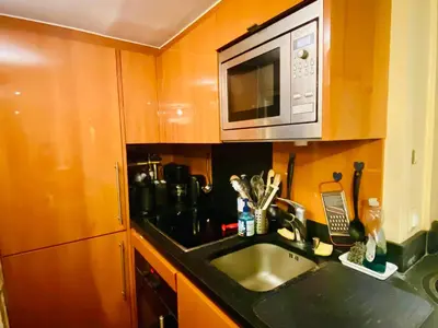 Cuisine ou kitchenette dans l'établissement Appartement Musée du Louvre Paris