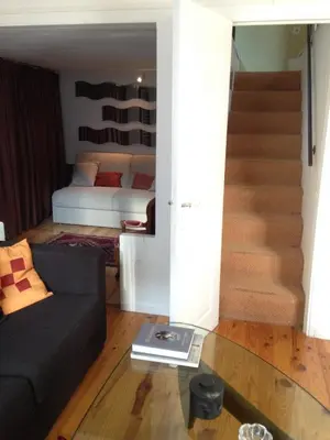 Coin salon dans l'établissement Dupleix 75m2 sur cour arborée