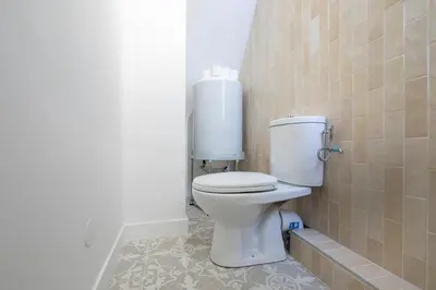 Salle de bains dans l'établissement Majestic Suites - Paris 11