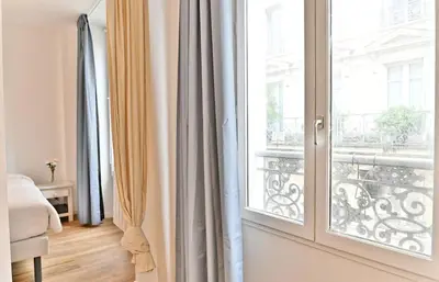 Un ou plusieurs lits dans un hébergement de l'établissement Apartment near Mairie Paris 10ème - III