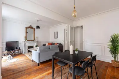 Coin salon dans l'établissement Appartement Prestige dans le 16ᵉ