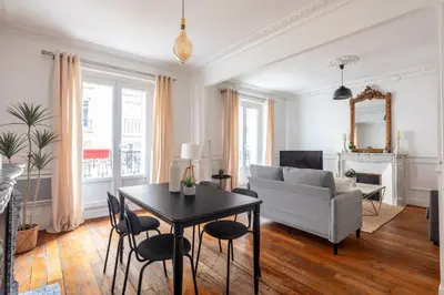 Coin salon dans l'établissement Appartement Prestige dans le 16ᵉ