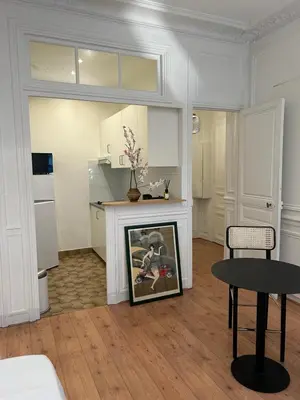 Cuisine ou kitchenette dans l'établissement appartement Paris 8