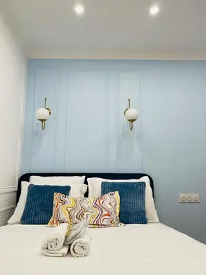 Un ou plusieurs lits dans un hébergement de l'établissement Chic Apartment Arc de Triomphe-Champs Élysées
