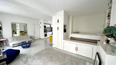 Cuisine ou kitchenette dans l'établissement cosy design apartment Paris