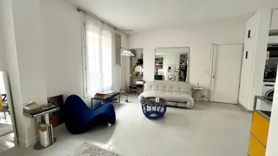 Cuisine ou kitchenette dans l'établissement cosy design apartment Paris