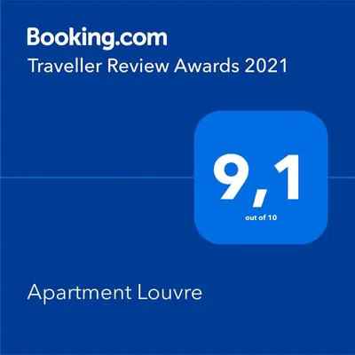 Certificat, récompense, panneau ou autre document affiché dans l'établissement Apartment Louvre