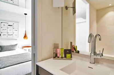 Salle de bains dans l'établissement Hotel Joke - Astotel