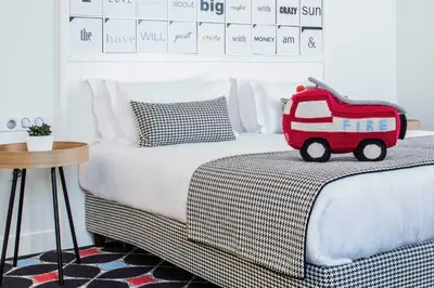 Un ou plusieurs lits dans un hébergement de l'établissement Hotel Joke - Astotel