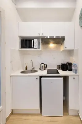 Cuisine ou kitchenette dans l'établissement Lasuite Montbrun