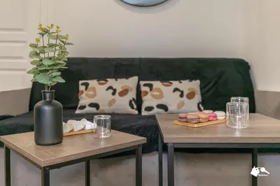 Coin salon dans l'établissement MBA - Splendide Appart Proche Père Lachaise