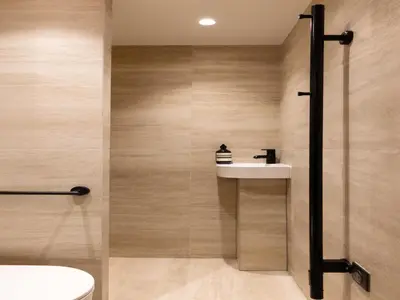 Salle de bains dans l'établissement Refined studio with balcony - 2P - Saint Lazare