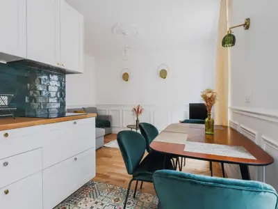 Cuisine ou kitchenette dans l'établissement Cosy flat - 1BD 2P - Montparnasse
