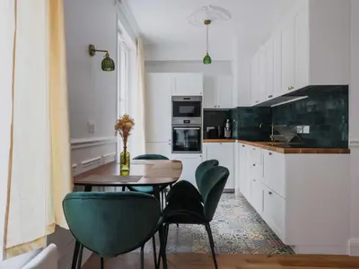 Cuisine ou kitchenette dans l'établissement Cosy flat - 1BD 2P - Montparnasse