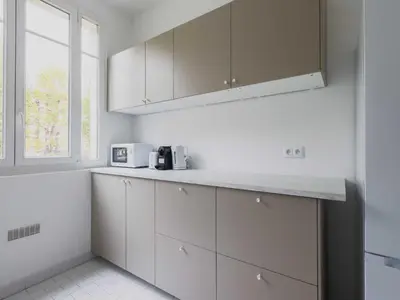 Cuisine ou kitchenette dans l'établissement Charming apartment -1BR-2P- Boulogne-Billancourt