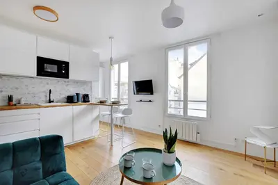 Cuisine ou kitchenette dans l'établissement Modern flat 2P in the heart of MARAIS