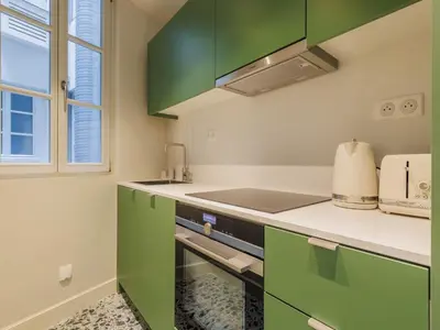 Cuisine ou kitchenette dans l'établissement Charming apartment - 2BDR 4P - St Germain des Prés
