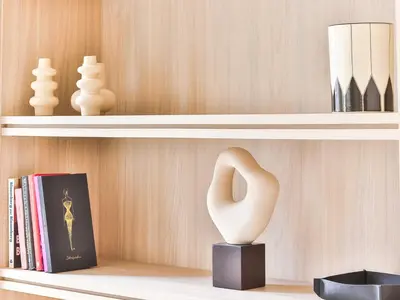 Bibliothèque dans l'appartement