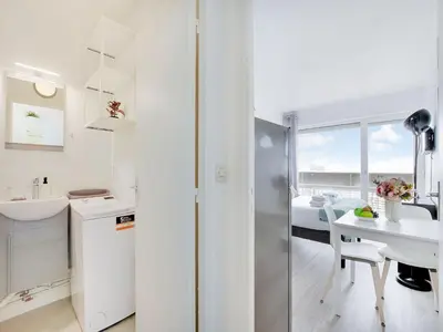Plan de l'établissement Bright studio with balcony - 2P- Eiffel Tower view