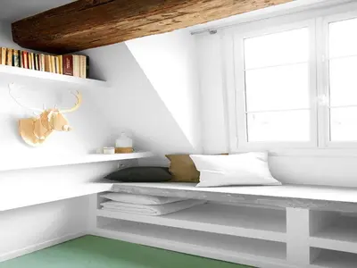 Un ou plusieurs lits dans un hébergement de l'établissement Studio COSY - 2P- Hôtel de Ville, le Marais