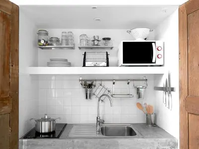 Cuisine ou kitchenette dans l'établissement Studio COSY - 2P- Hôtel de Ville, le Marais