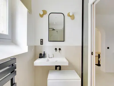 Salle de bains dans l'établissement Lovely studio 2P - PASSY - Mobility Lease