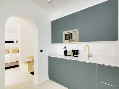 Cuisine ou kitchenette dans l'établissement Lovely studio 2P - PASSY - Mobility Lease
