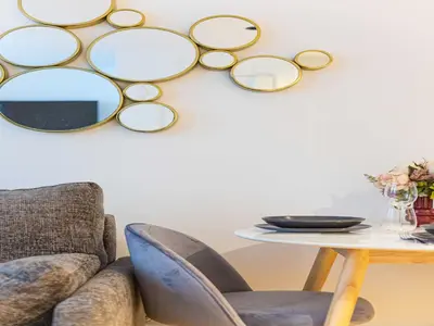 Coin salon dans l'établissement Charming flat -1BDR 2P- Batignolles