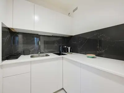 Cuisine ou kitchenette dans l'établissement Modern studio 2P - Courbevoie La Défense