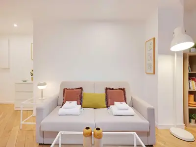 Coin salon dans l'établissement Modern studio 2P - Courbevoie La Défense