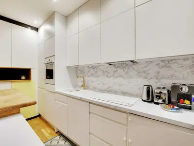 Cuisine ou kitchenette dans l'établissement Flat with terrace 3 BDR 6P Neuilly Seine