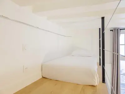 Un ou plusieurs lits dans un hébergement de l'établissement Cosy studio - Sentier Les Halles - Mobility lease